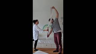 Installation of a large rainbow wall sticker by Mica-Mica.com