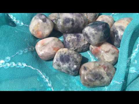 Tumbled Iolite with Sunstone for Empowerment : Sage Goddess 2016