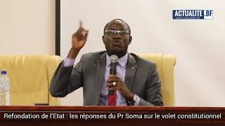 Le Pr Abdoulaye Soma donne des pistes de réformes constitutionnelles