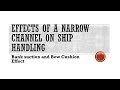 Narrow Channel Effects On Ship Handling