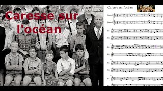 Caresse sur l'océan. Los chicos del coro. Bruno Coulais. Partitura flauta.
