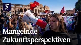 Protestwelle junger Menschen erfasst Europa