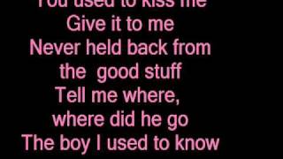 Marie Serneholt - The Boy I used to know (with lyrics)