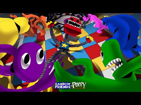 Rainbow friends X Poppy Playtime X Doors Part 14 │Rainbow Friends VS Poppy Playtime But it's Anime