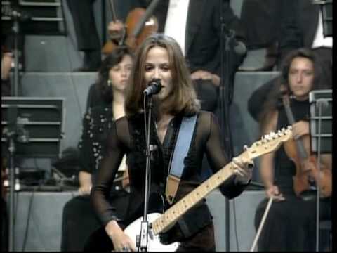 Sheryl Crow and Eric Clapton - "Run Baby Run" - Pavarotti and Friends - 1996 - live