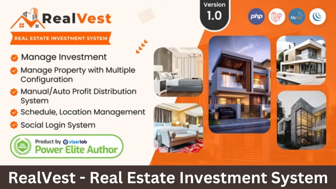 How to make real estate website for free || RealVest Real Estate Investment PHP script Download