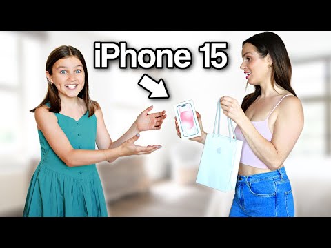 OUR DAUGHTER GETS HER FIRST PHONE *new iPhone 15* | Family Fizz