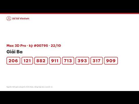 Mới nhất Trúng Jackpot triệu đô Max 3D Vietlott | Thông tin cập nhật GMT+7
