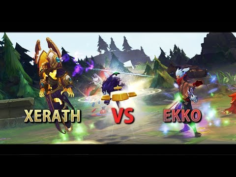 LoL - Preseason 8 Xerath vs Ekko Gameplay Sorcery and Precision Runes
