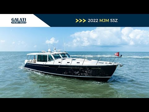 2022 MJM 53Z Yacht For Sale – Triple 600HP Verados & Premium Features