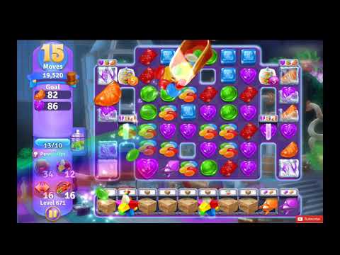 Wonka's World of Candy Level 671 NO BOOSTERS - A S GAMING ✔
