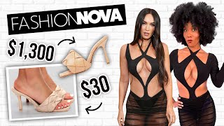 Trying Celebrity Clothing Dupes from Fashion Nova! *Hailey Bieber, Kim K, Megan Fox & More* by Clevver Style