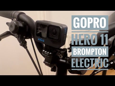 GoPro Hero 11 in Brompton C Line Electric Folding Bike 2023