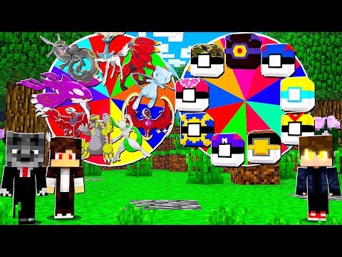POKEMON LENDÁRIO SHINY ROLETA VS LUCKY PIXELMON 100% OU 30% ROLETA - MINECRAFT