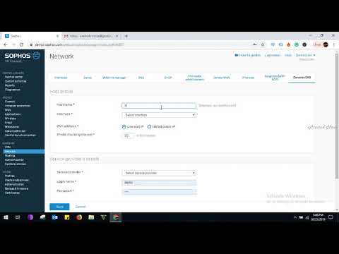 how to configure dynamic DNS in Sophos XG 230 Firewall