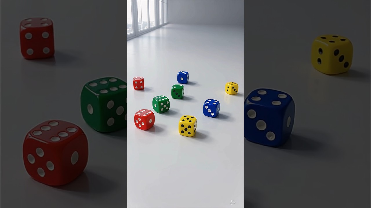 Color Harmony Dice Composition