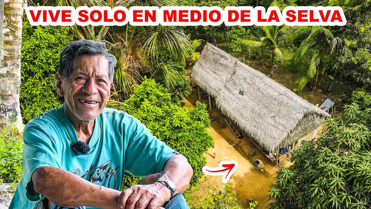 Este hombre VIVE FELIZ en la INMENSA Y SOLITARIA SELVA del Perú | Jordy Aventurero