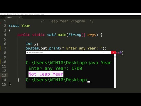 Learn Java program to check input year is leap year or not | Learn ...