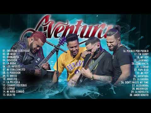 LAS 30 MEJORES CANCIONES DE AVENTURA   MIX AVENTURA ÉXITOS SUS MEJORES ROMÁNTICAS