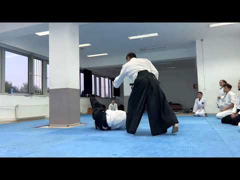 jiyuwaza in Aikido. shomen uchi attack