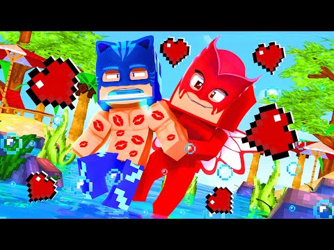 MENINO GATO SE AFOGOU NA PRAIA E A CORUJITA DE BIQUINI SALVOU ELE COM UM BEIJO NO MINECRAFT