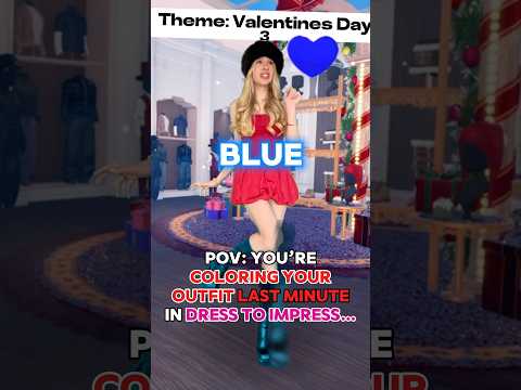 When Your “COLOR” Your OUTFIT LAST MINUTE in DRESS TO IMPRESS!!😱