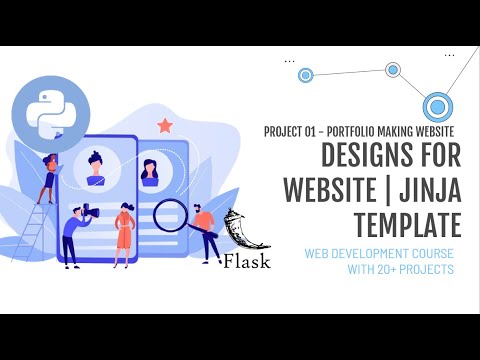 1 HINDI Project 1 Portfolio Making Website Using Flask Creating Home Page