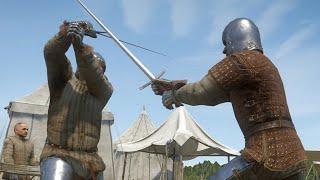 Kingdom Come Deliverance Combat Gameplay: Fighting 3 Bandits At Once