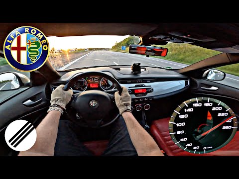 Alfa Romeo Giulietta 1.4 TB Multiair TOP SPEED DRIVE ON GERMAN AUTOBAHN 🏎
