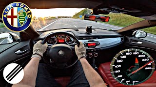 Alfa Romeo Giulietta 1.4 TB Multiair TOP SPEED DRIVE ON GERMAN AUTOBAHN 🏎