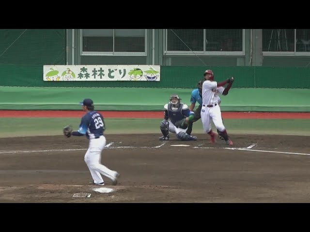 【ファーム】イーグス・入江大樹 センターへ先制タイムリー3ベースヒット!!  2024年6月30日 東北楽天ゴールデンイーグルス 対 埼玉西武ライオンズ