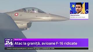 Drone rusești lângă graniță: F-16 ridicate în aer, sisteme de apărare trecute în poziție de tragere