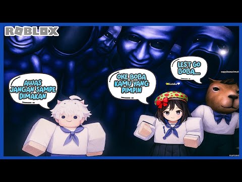 BOBA DAN KAKA @anothersideofdila  terjebak di sekolah[ AONI ] ROBLOX INDONESIA
