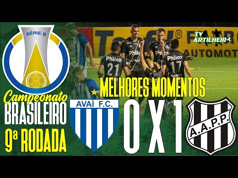 Gols e lances de Avaí x Ponte Preta
