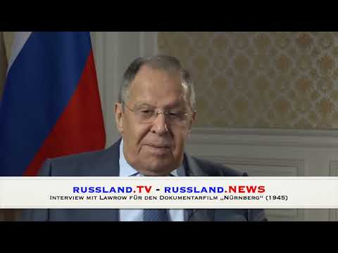 Interview mit Lawrow für den Dokumentarfilm „Nürnberg“ 1945