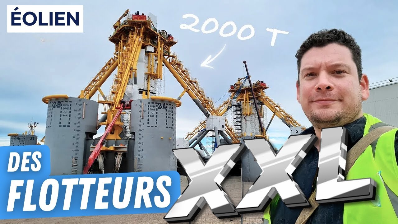 On visite les fondations GÉANTES d'éoliennes flottantes !