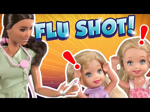 Barbie - The Twins First Flu Shot | Ep.202