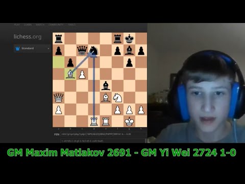 Instructive game analysis of GM Maxim Matlakov vs GM Yi Wei