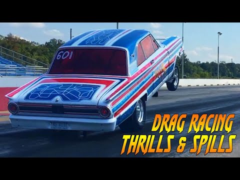 Drag Racing Thrill and Spills, Crashes, Carnage, Close Calls, & More. Gassers & Nostalgia