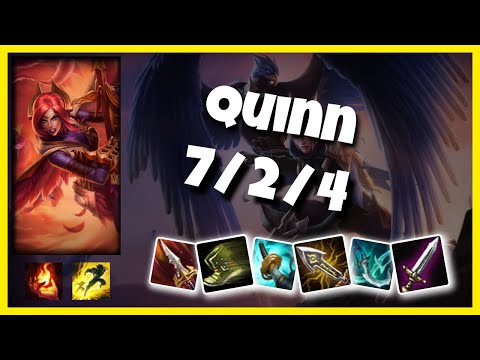 KOREAN Challenger Quinn TOP (7/2/4) vs LUCIAN Gameplay Replay - Patch 10.18