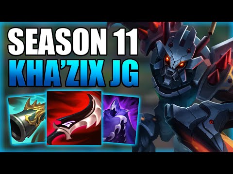 CHALLENGER KHA'ZIX SHOWS YOU HOW TO HARD CARRY IN DIAMOND  - Season 11 Kha'zix Jungle Gameplay Guide