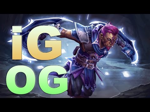 BurNIng Anti-Mage 1040 GPM 8 slost Comeback | OG vs iG Game 1 Kiev Major — Dota 2