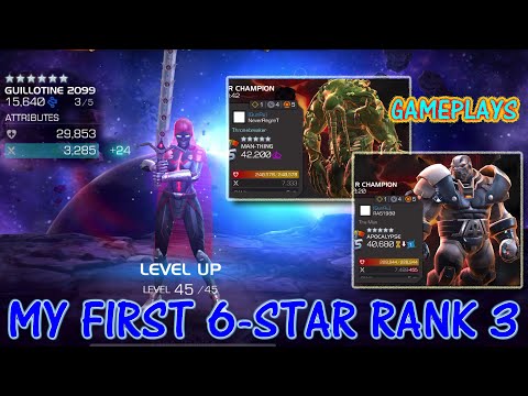 Marvel Contest of Champions: My First 6-Star Champion Rank 3 Guillotine 2099 & Gameplays