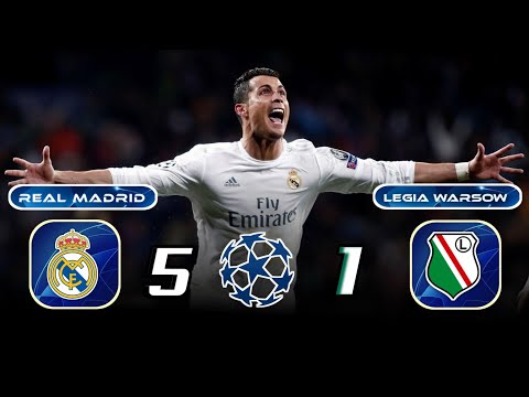 Real Madrid 🇪🇦 × 🇵🇱 Legia Warszawa | 5 × 1 | HIGHLIGHTS | All Goals  | Champions league 2015/2016