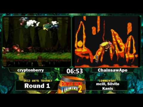 cryptonberry vs ChainsawApe - Donkey Kong Country 2 Any% Tournament 2016