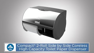 How-To : KOLO® enabled Compact® 2-Roll Side-by-Side Coreless High-Capacity Toilet Paper Dispenser