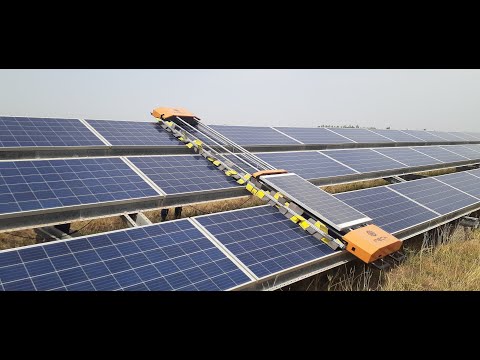Solar Panel Cleaning Robot - Automatic Solar Panel Cleaning Robot ...