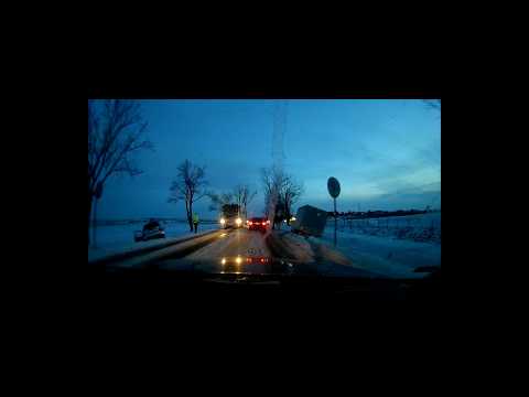 Wypadek DK8 Łagiewniki 18 03 2018