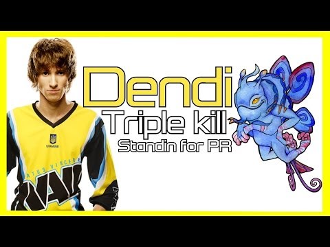 Standin.Dendi triple kill - Power Rangers vs Duza @ Pro Dota Cup