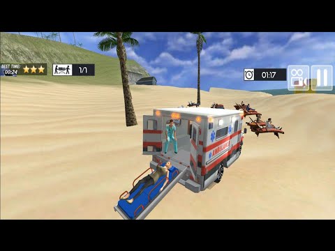 Summer Coast Guard Beach Bay Gameplay #1 - Emergency Ambulance Rescue - Android IOS Gameplay